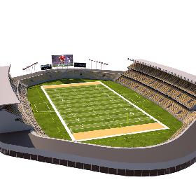 American Football Stadium 3D model